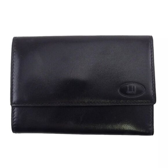 DUNHILL Key Case Long Tail Logo Leather Authentic Used B1181